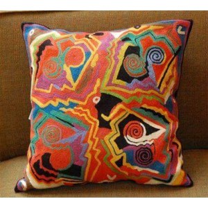 cushion cover chainstitch